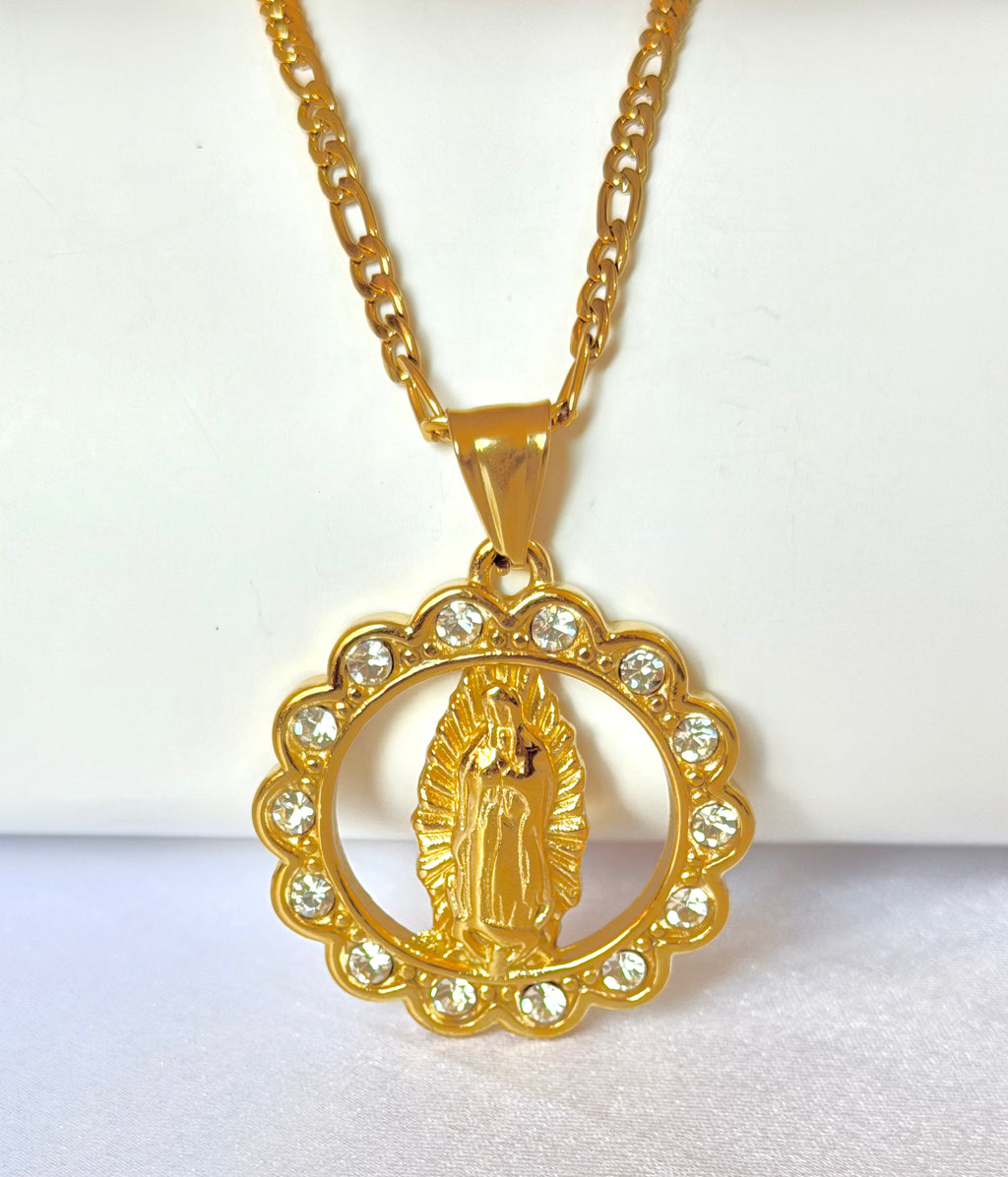 Dije Virgen Piedras