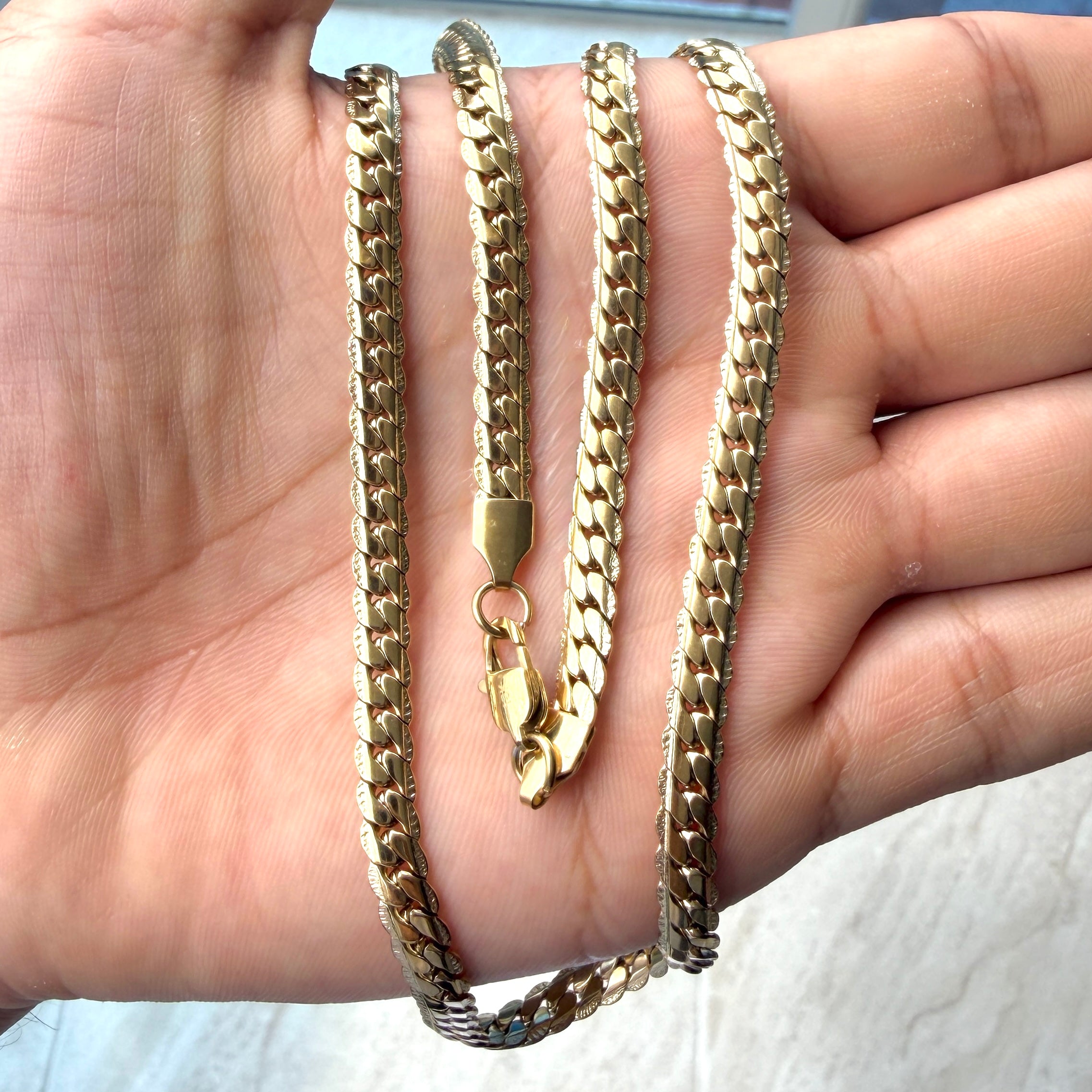 Cadena Grabada Hombre